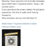 iQOO HuiHuizi on Neo 11 Ultra
