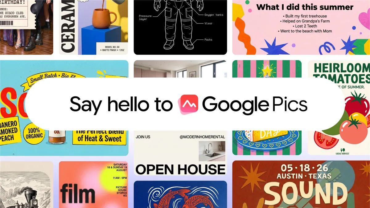 Google Pics rolling out now to Google Workspace customers and Google AI Pro & Ultra subscribers