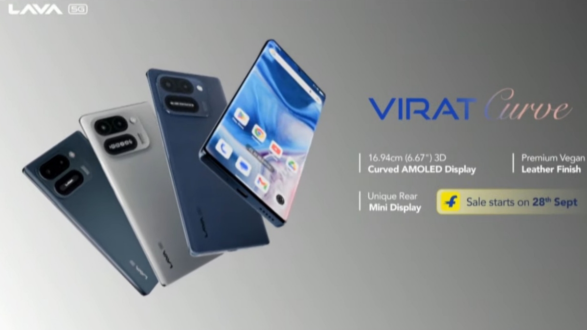 Lava Virat Curve 5G with a rear mini display and MediaTek Dimensity 7100 SoC launched in India