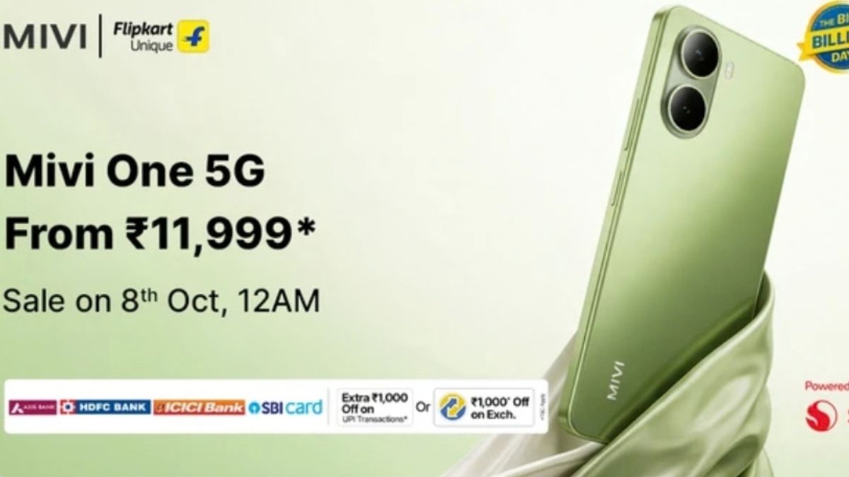 Mivi makes its entry in the Indian smartphone market with the Mivi One 5G smartphone; Sale starts on 8th October via Flipkart
