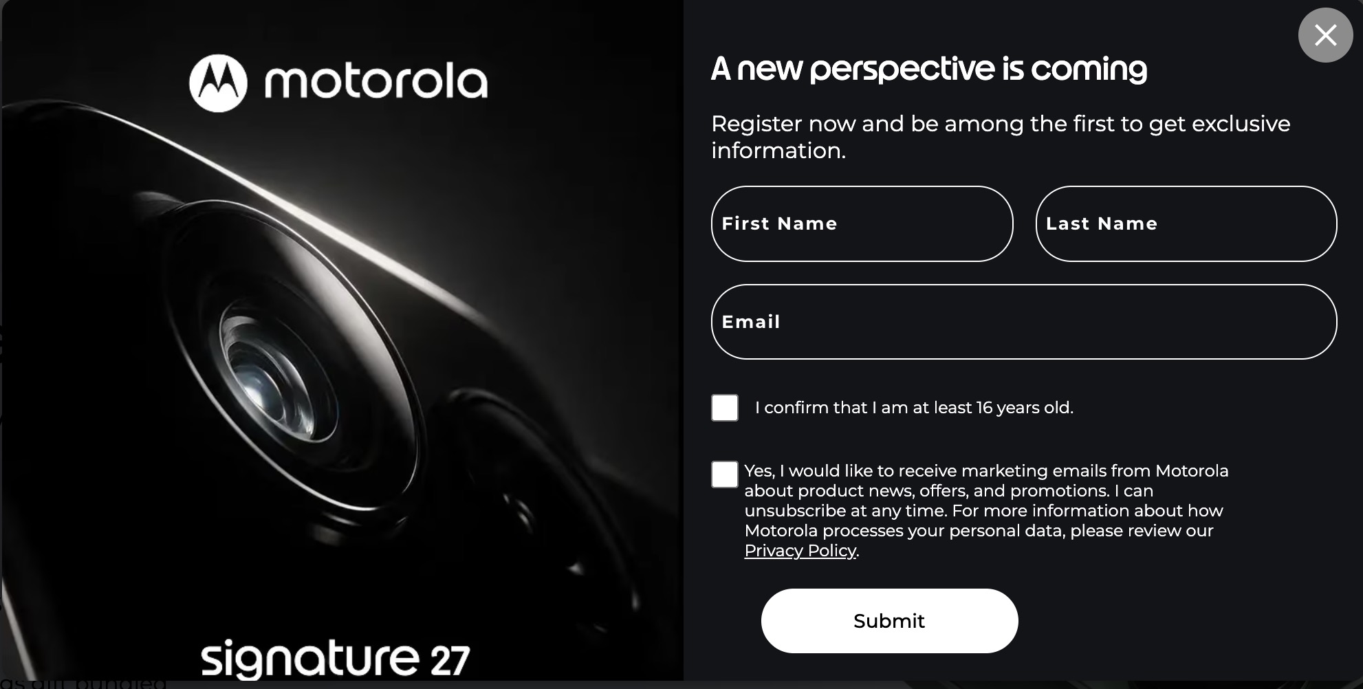 Motorola Singature 27 Launch Teased