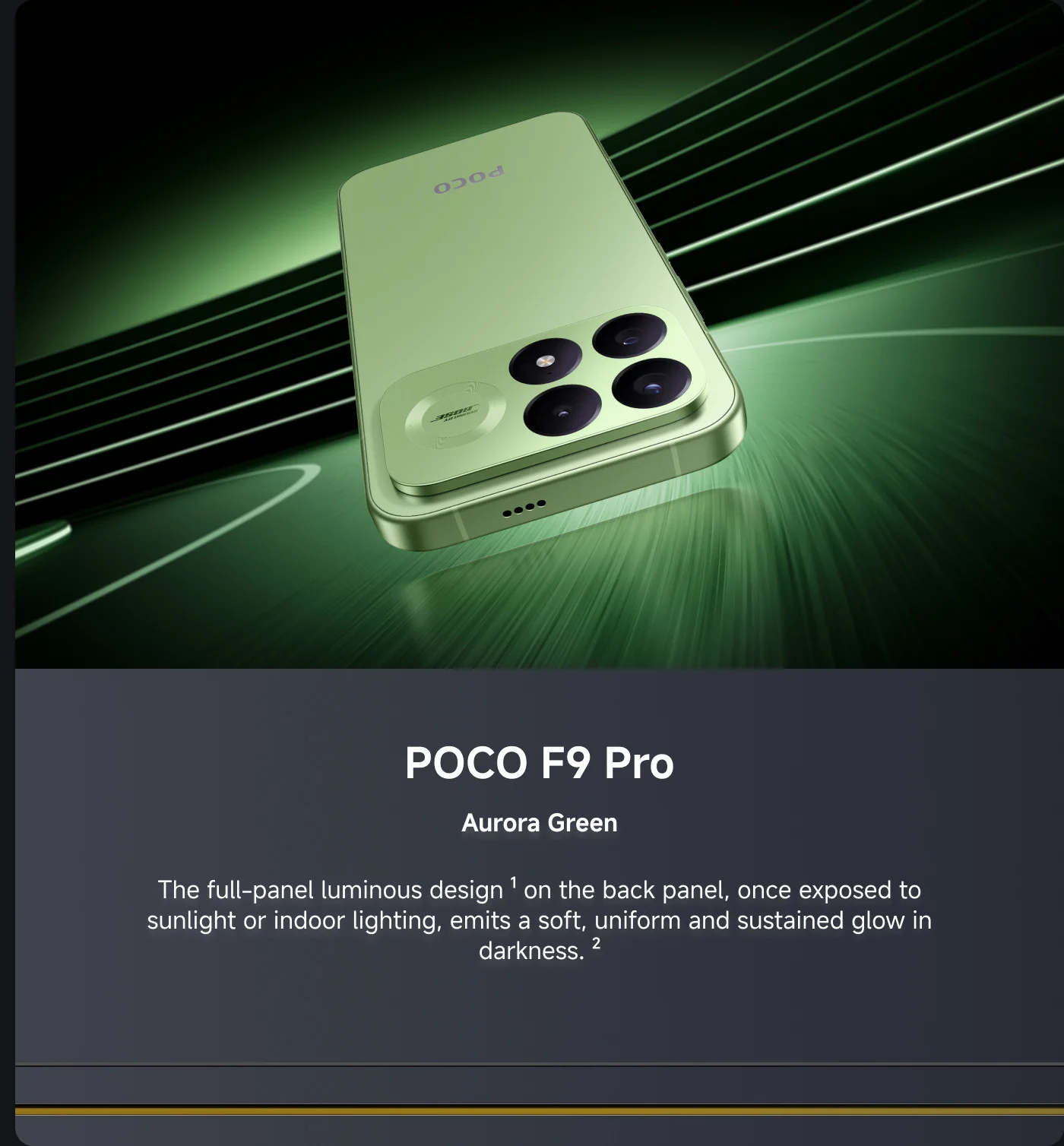 POCO F9 Pro - Aurora Green