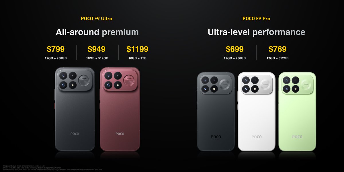 POCO F9 Series - Regular Pricing