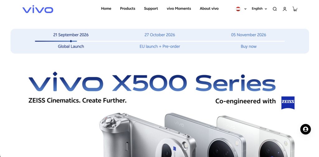 Vivo X500 EU Launch