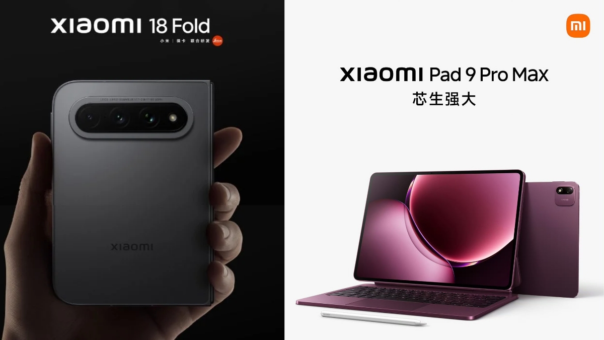 Xiaomi 18 Fold two new colour options revealed; Xiaomi Pad 9 Pro Max performance details revealed
