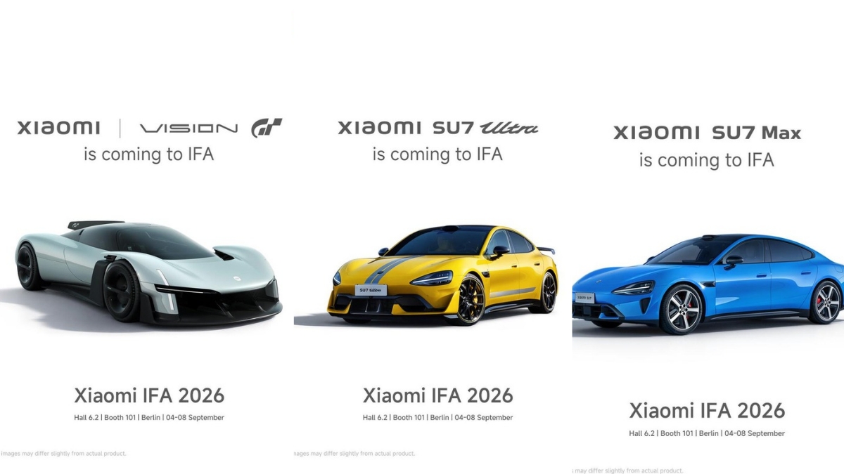 Xiaomi Vision GT, Xiaomi SU7 Ultra and Xiaomi SU7 Max will be unveiled at IFA 2026