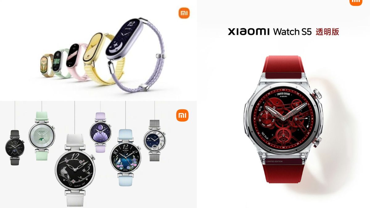 Xiaomi unveils Xiaomi Watch S5 41mm and Xiaomi Smart Band 11 in China; Xiaomi Watch S5 Transparent Edition with a 47mm case also introduced