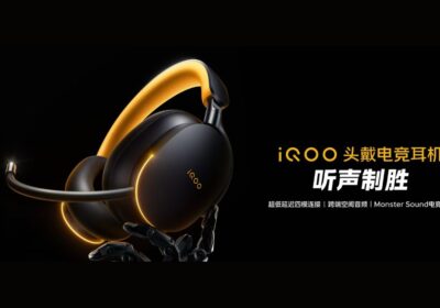 iQOO Over-Ear Gaming Headset with 40mm Driver, Up to 58dB ANC and Up to 150 Hours of Music Playback