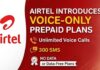 Bharti Airtel introduces three new voice-and-SMS-only prepaid plans