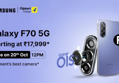 Samsung Galaxy F70 5G Launched in India With 6.7″ AMOLED Display, Exynos 1330 Chip, and 5,000mAh Battery; Starts at INR 17,999
