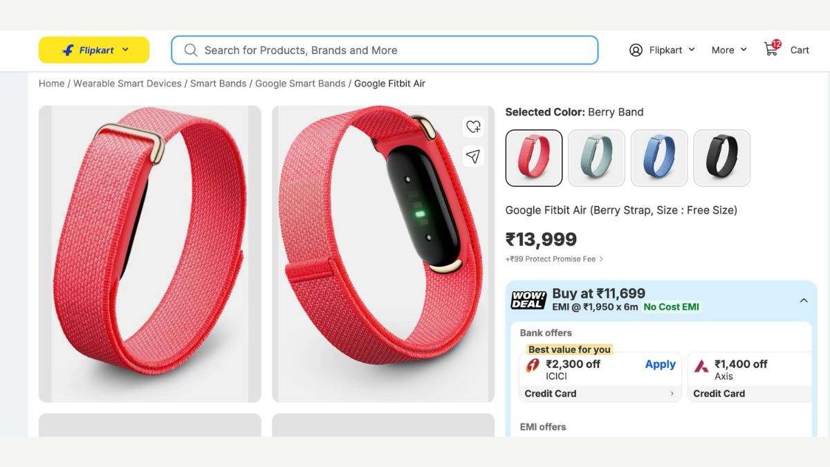 Google Fitbit Air - India Launch Offers