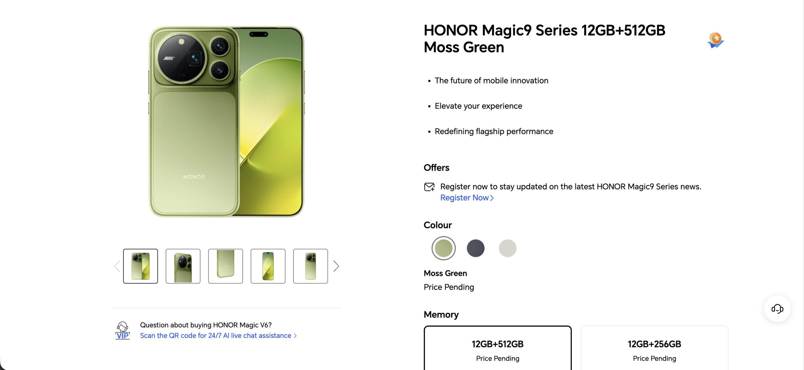 Honor Magic 9 Series - COlour and Memory UK