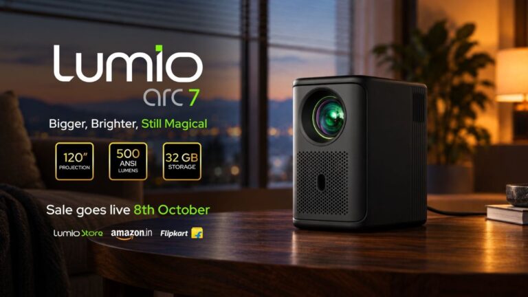 Lumio Arc 7 (2026) with 120” projection and 32GB storage launched in ...