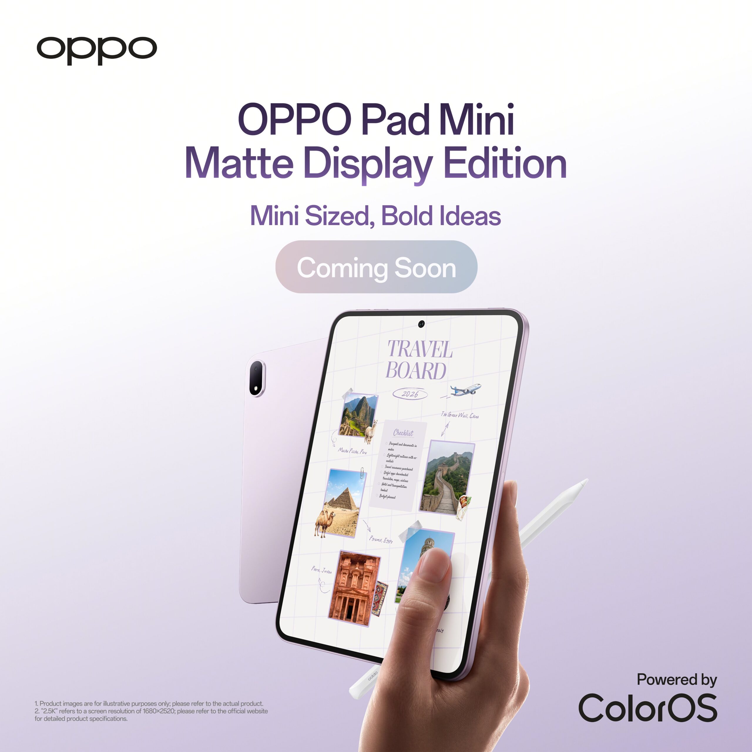 OPPO Pad Mini Matte Display Edition - India Launch Teased