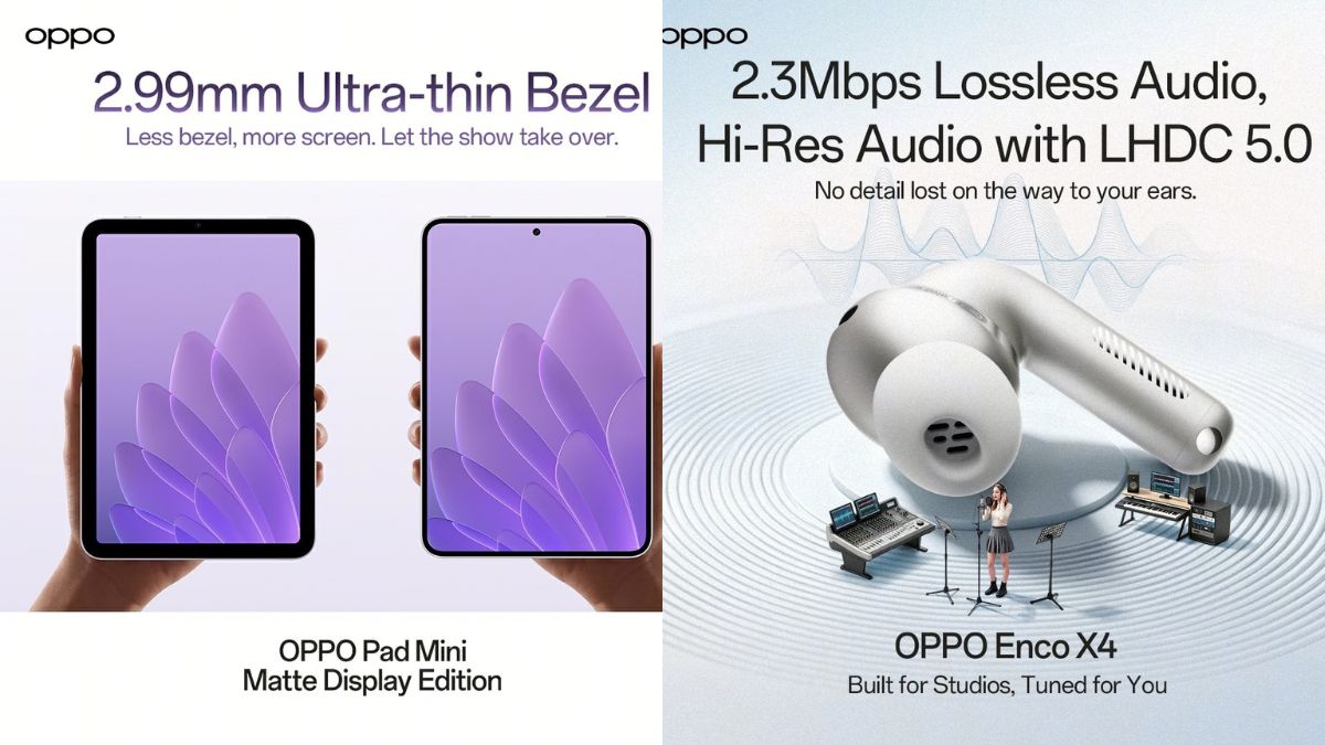 Oppo Pad Mini Matte Display Edition and Oppo Enco X4 new details teased ahead of launch in India