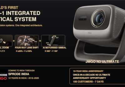 JMGO N3 Ultimate Brings a New Way of Projection to India with the World’s First 3-in-1 Optical System as JMGO and SPRODE INDIA Mark 10 Years