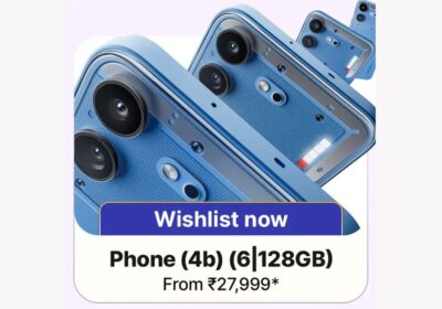 Nothing Phone (4b) 6GB/128GB Variant Advertised at INR 27,999 for Flipkart Big Billion Days Sale 2026