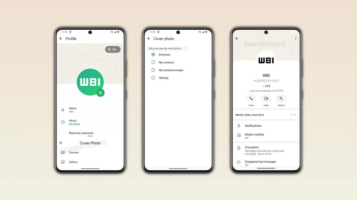 WhatsApp reportedly rolls out profile cover photo feature for personal accounts on Android beta