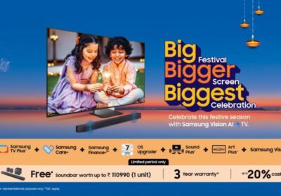 Samsung announces its “Big, Bigger, Biggest” campaign in India with Festive offers on big-screen TVs