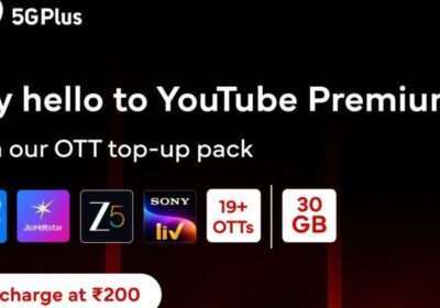 Bharti Airtel adds YouTube Premium to Rs 200 OTT top-up prepaid pack